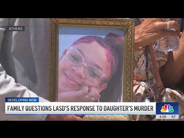 ⁣Family questions LASD's response to woman's murder in South LA