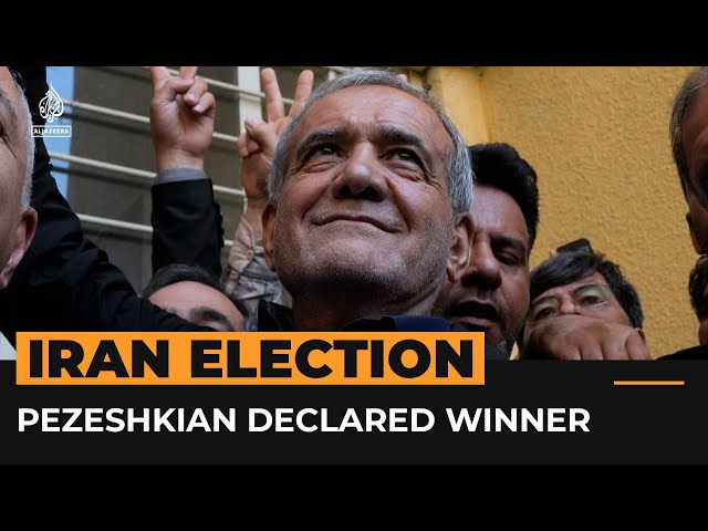 ⁣Iranians elect reformist candidate Masoud Pezeshkian as president | AJ #Shorts