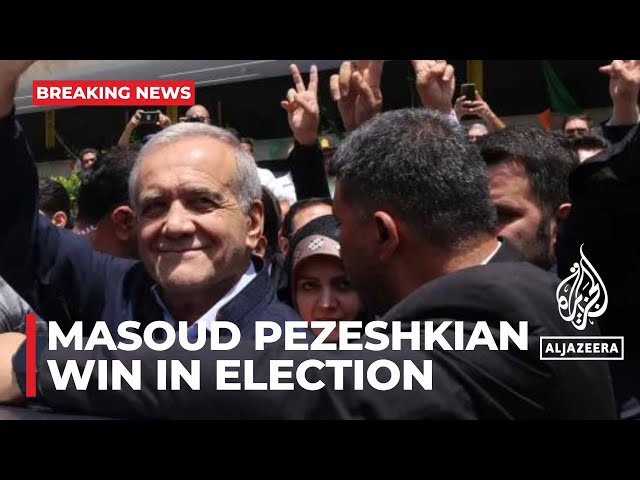 ⁣Masoud Pezeshkian win in Iran’s presidential election run-off