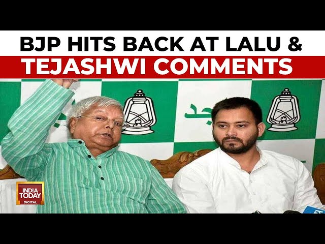 ⁣BJP Hits Back At Lalu & Tejashwi Yadav’s Comments, Says Oppn Against Samvidhann Will Complete 5 