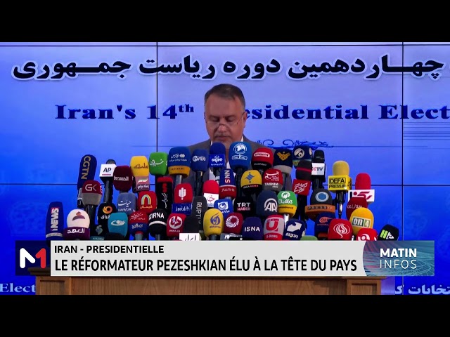 ⁣Iran : Massoud Pezeshkian remporte la présidentielle