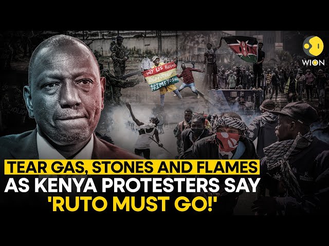 ⁣Kenya Protests LIVE: 'Ruto must go' chants heard at tax hike protests in Kenya, police use