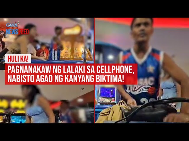 ⁣Huli ka! Pagnanakaw ng lalaki sa cellphone, nabisto agad ng kanyang... | GMA Integrated Newsfeed