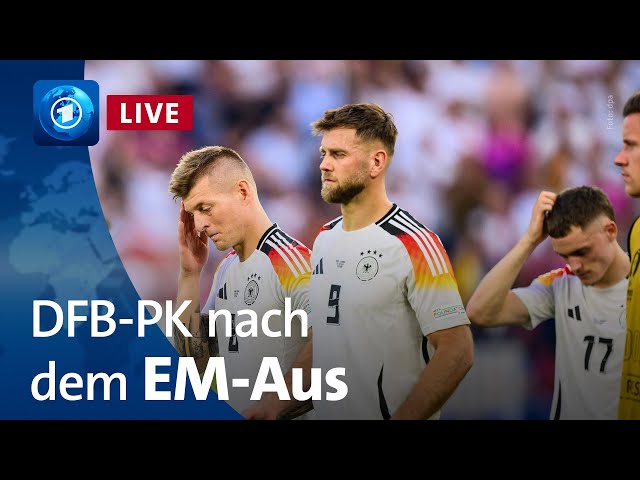 ⁣DFB-Pressekonferenz nach dem EM-Aus im Viertelfinale