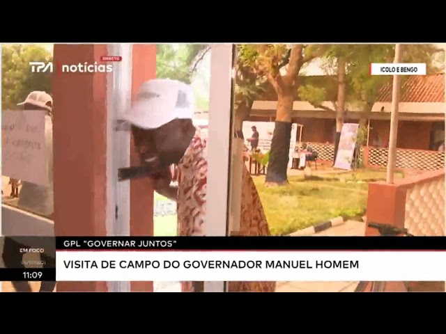 ⁣GPL "Governar Juntos" - Visita de campo do governador Manuel Homem