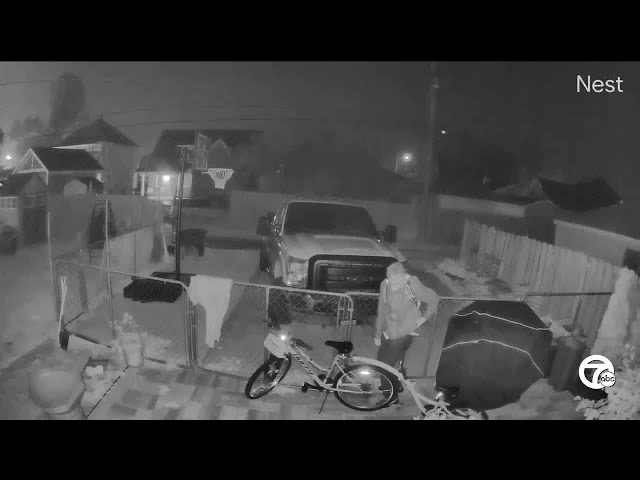 ⁣Caught on camera: Girl's specialized bike stolen from Wyandotte family's backyard