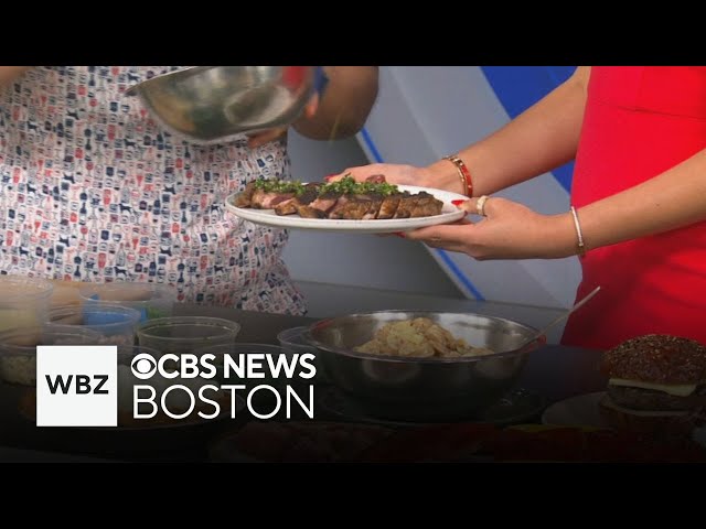 ⁣Cooking up a grilled steak with Boston's Seafood and Steaks