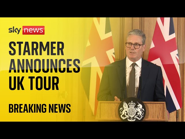 ⁣Keir Starmer announces UK tour in his first press conference as Prime Minister