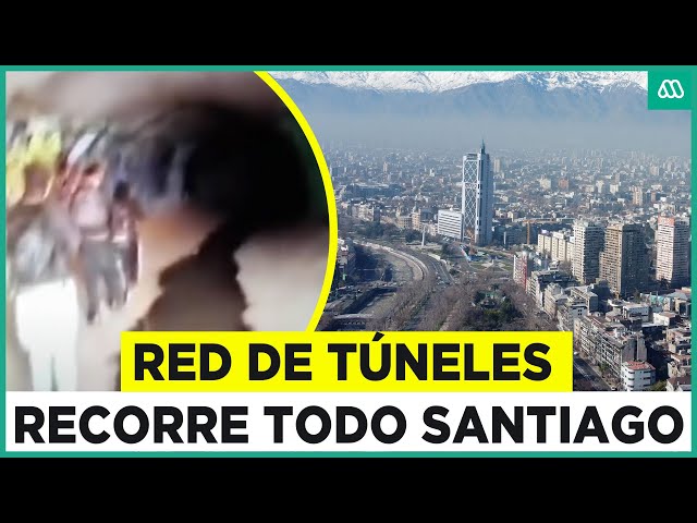 ⁣Jóvenes recorren 10 kilómetros bajo tierra: La red de túneles que une Santiago