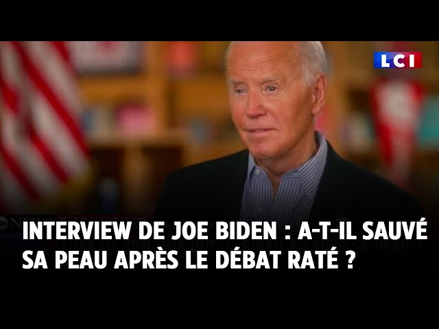 ⁣Interview de Joe Biden : a-t-il sauvé sa peau après le débat raté ?