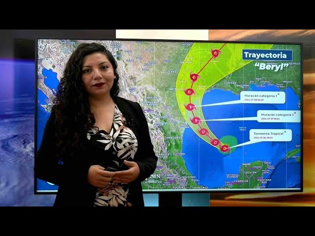 ⁣Beryl Podría Impactar Norte de Tamaulipas o Sur de Texas como Huracán Categoría 1