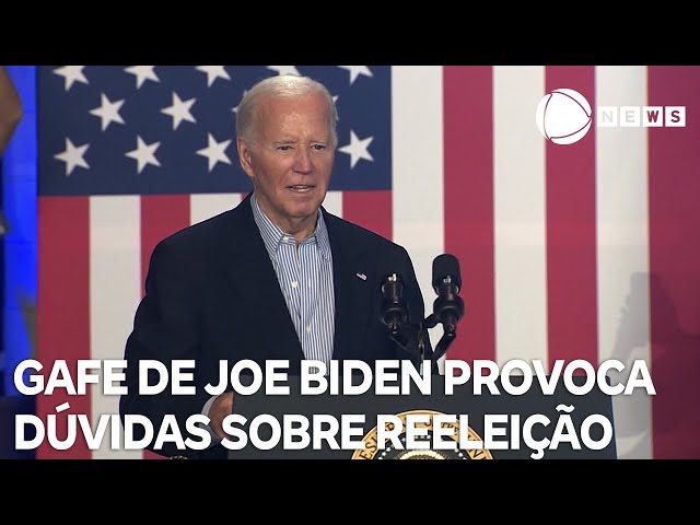 ⁣Gafe de Joe Biden provoca dúvidas sobre reeleição