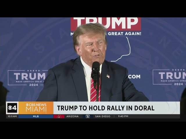 ⁣Former President Trump to hold rally in South Florida