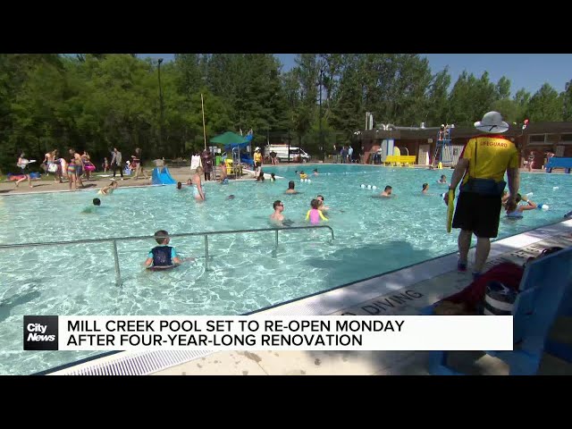 ⁣Mill Creek Pool unveiled Friday: Set to open Monday