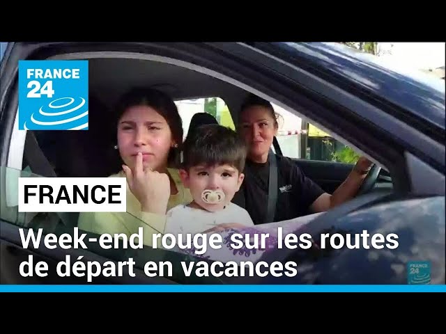 ⁣Début de vacances scolaires en France : week-end classé rouge sur les routes • FRANCE 24