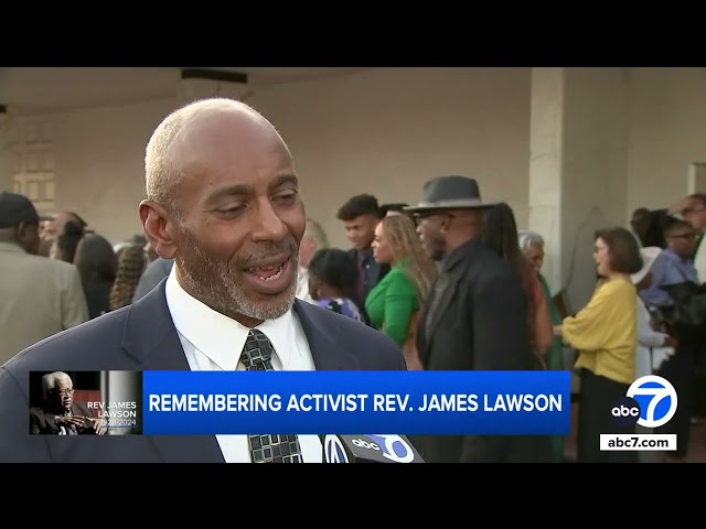 ⁣L.A. mourns Rev. James Lawson Jr., civil rights icon, at memorial service