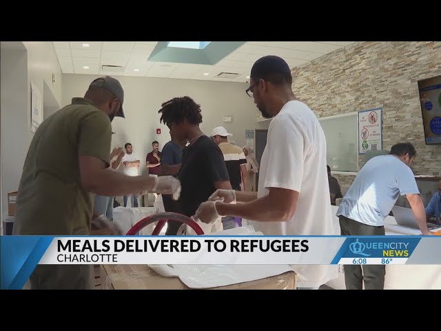 ⁣Muslim Community Center in Charlotte deliver meals to refugees