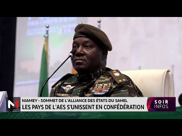 ⁣Niamey: Les Pays de l´AES s´unissent en confédération, le point avec le Général Abdourahaman Tiani