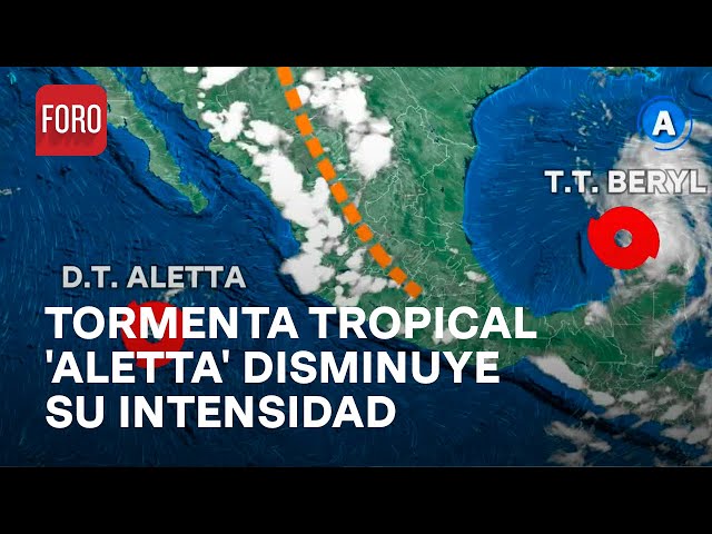 ⁣'Aletta' se degrada a baja presión remanente en el Pacífico mexicano - Las Noticias