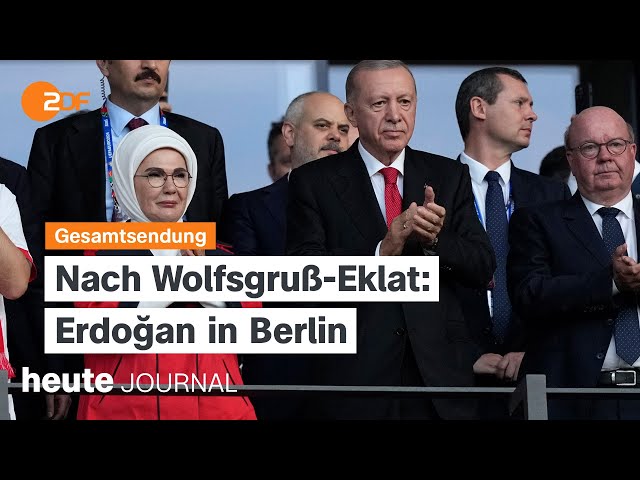 ⁣heute journal vom 06.07.2024 Erdoğan in Berlin, EM-Aus, Frankreich Wahlen