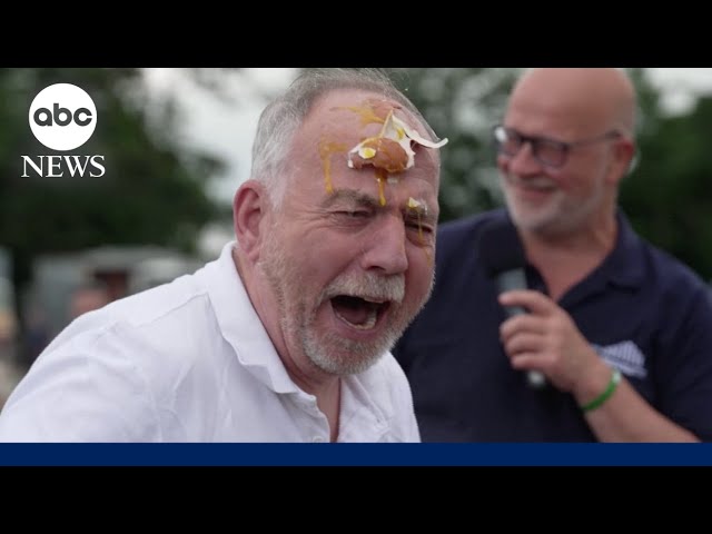 ⁣Contestants have "smashing" good time in Egg Russian Roulette competition