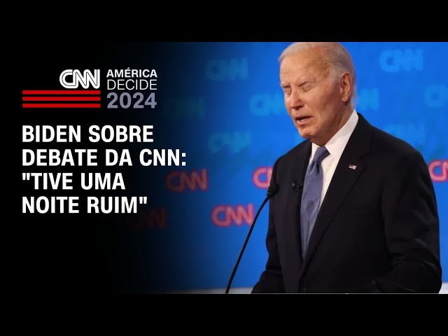 ⁣Biden sobre debate da CNN: "Tive uma noite ruim" | AGORA CNN