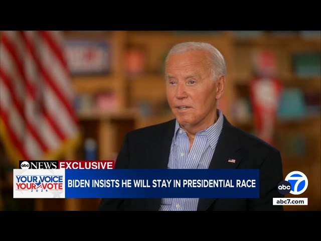 ⁣Biden insists he will stay in presidential race