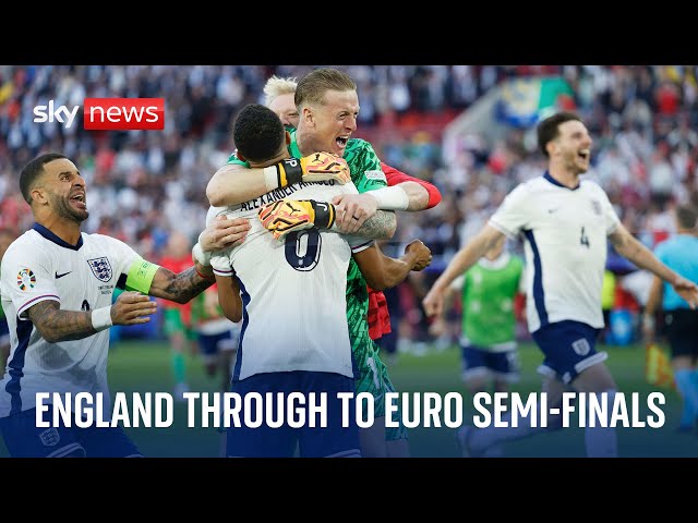 ⁣Euro 2024: Flawless penalty shootout secures England's place in Euro semi-finals