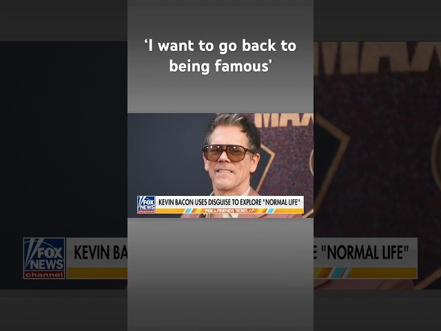 ⁣Kevin Bacon recalls venture into public disguised as a 'normal person' #shorts