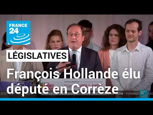 ⁣François Hollande élu député en Corrèze, "malgré une triangulaire qui n'aurait pas dû être