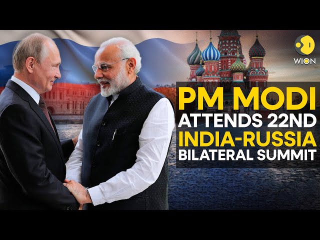 ⁣PM Modi's Russia Visit LIVE: PM Modi reaches Moscow to attend 22nd India-Russia Summit | WION L