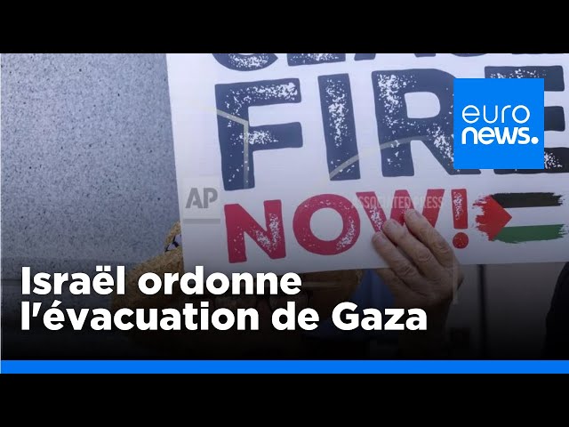 Israël ordonne l'évacuation de la ville de Gaza | euronews 