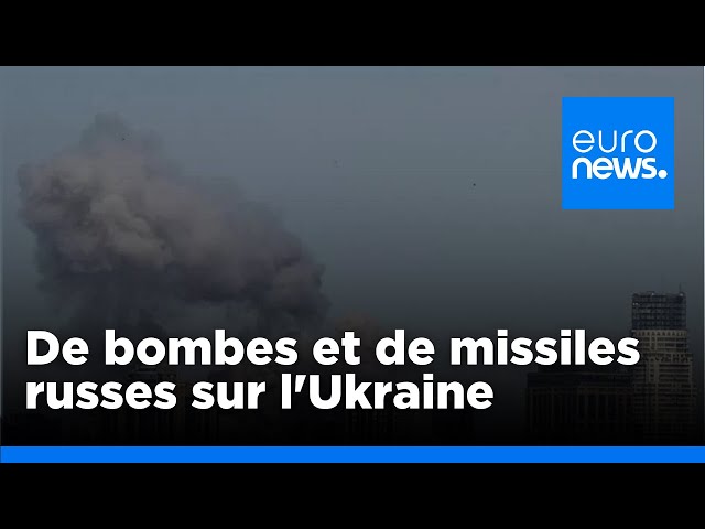 Un barrage de bombes guidées et de missiles russes sur l'Ukraine, au moins 24 morts | euronews 