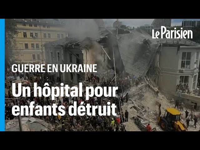 « Plus de 40 missiles » tirés sur plusieurs villes d’Ukraine, un hôpital pour enfants malades détrui