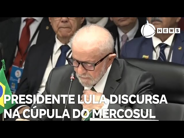 ⁣Presidente Lula discursa na cúpula do Mercosul