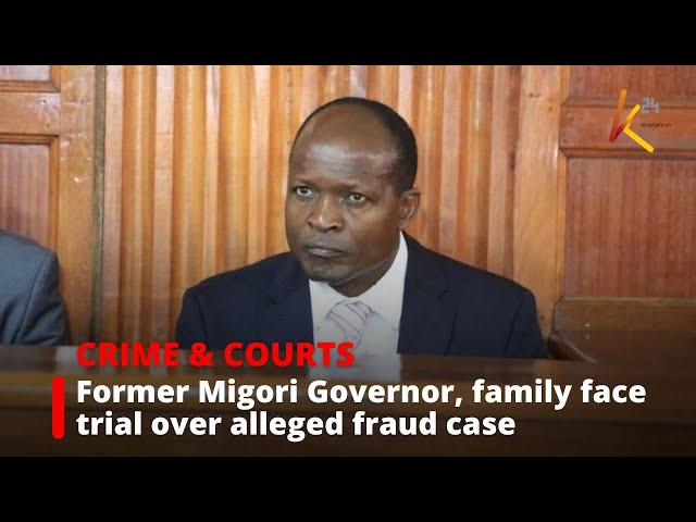 ⁣Former Migori Governor, family, and 11 others face trial over alleged theft of public funds