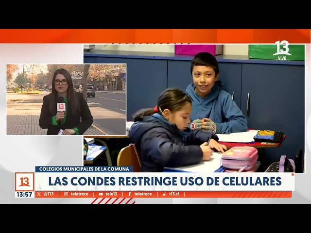 Por qué Las Condes restringirá los celulares en los colegios