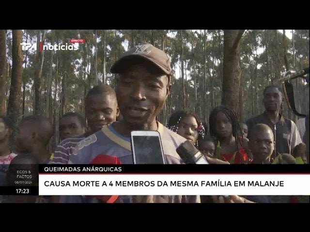 Queimadas anárquicas causa morte a 4 membros da mesma família em Malanje