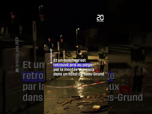 ⁣Les images impressionnantes du déluge et des inondations en Suisse et en Italie #shorts