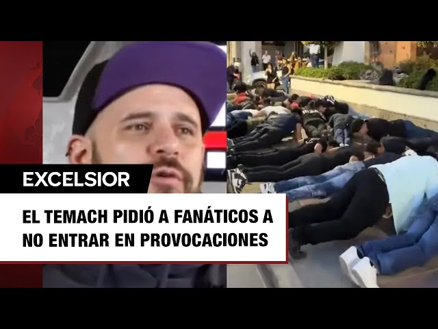 Fanáticos de El Temach protestan con 'lagartijas' tras cancelación de evento en León