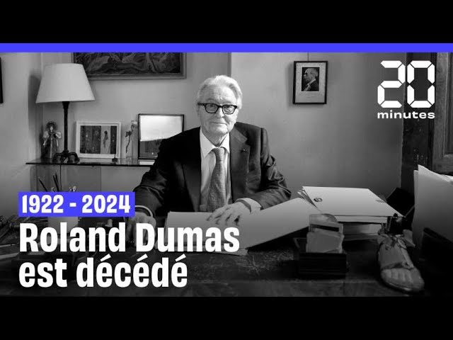 Roland Dumas, ancien avocat et ministre de François Mitterrand, est décédé