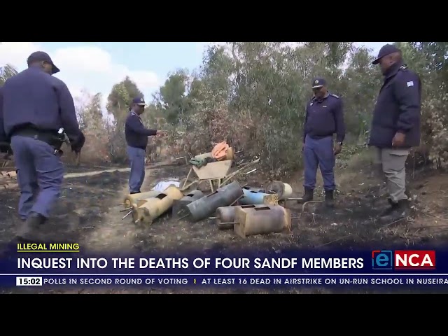 Inquest into the deaths of four SANDF members