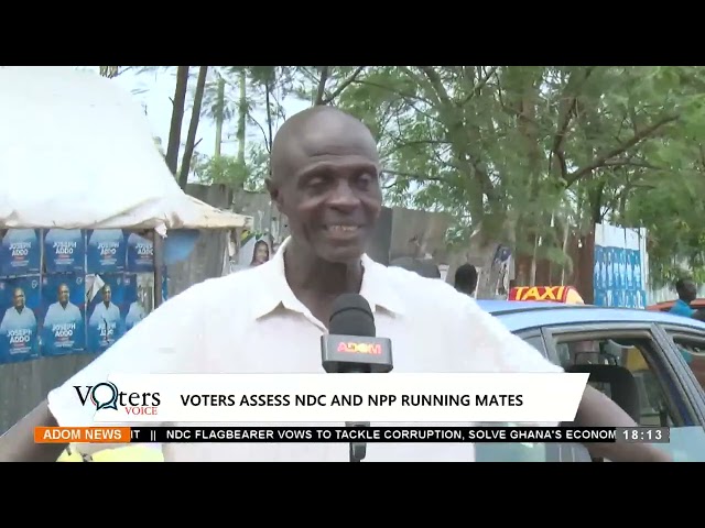 Voters access NDC and NPP running mates  -  Adom TV Evening News (07-08-24)