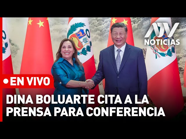 Dina Boluarte EN VIVO: Presidenta hace balance de su viaje a China ante la prensa