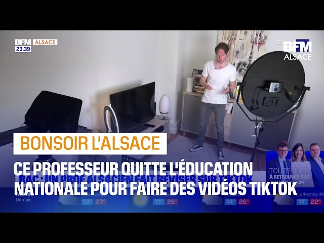 ⁣Bac: ce professeur de philosophie alsacien aide les élèves à réviser sur TikTok