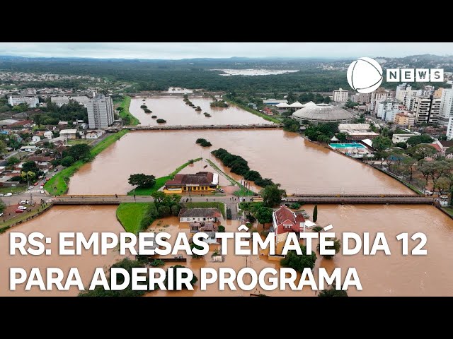 ⁣Empresas do RS têm até o dia 12 para aderirem ao programa de Apoio Financeiro