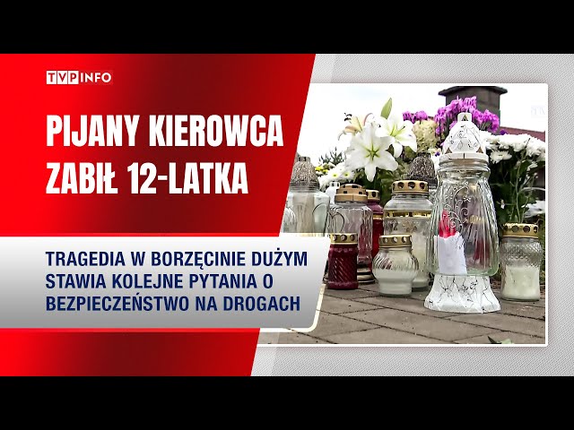 ⁣Pijany kierowca zabił 12-latka. Tragedia w Borzęcinie Dużym