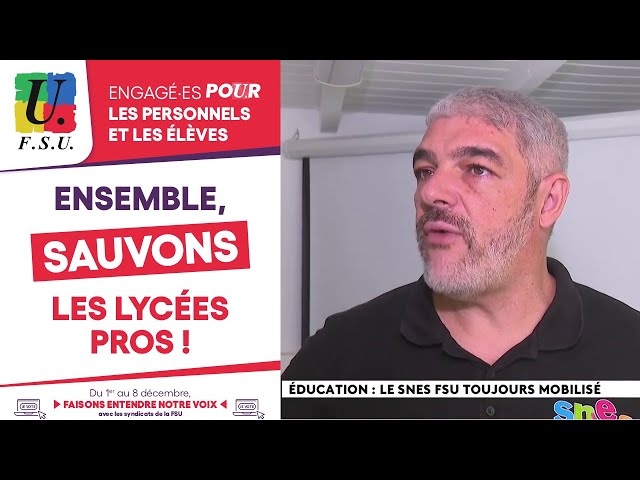 Mobilisation de la FSU  #Guadeloupe contre la casse du lycée professionnel