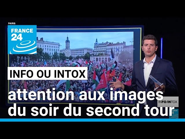 Non, il n’y a pas eu de nuée de drapeaux étrangers au soir du second tour des législatives