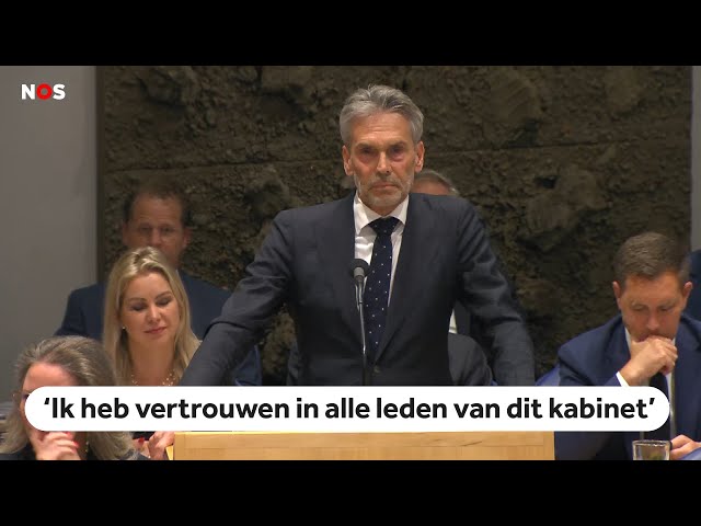 ⁣Kijk hier terug: bewogen eerste Kamerdebat premier Schoof